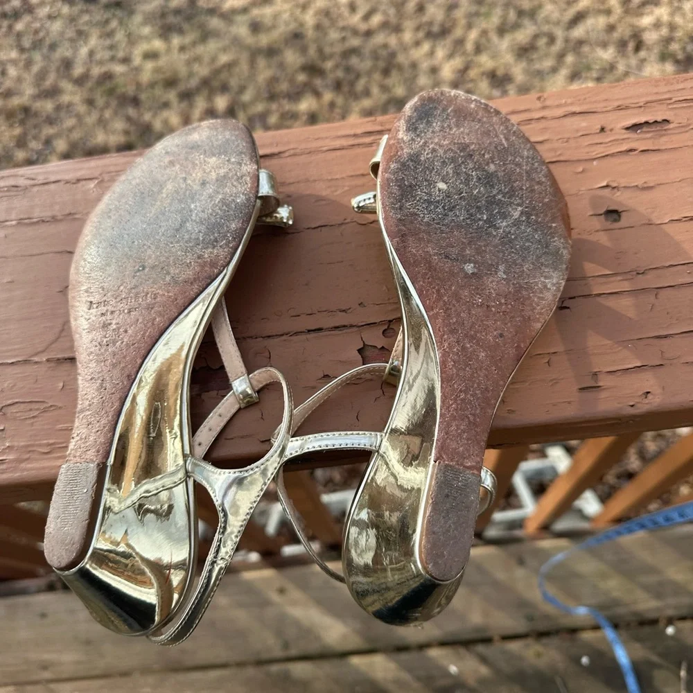 Kate Spade golden sandals